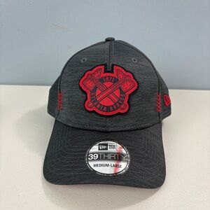 New Era Adult Atlanta Braves Clubhouse Grey 39Thirty MLB24 Stretch Fit Hat - M/L